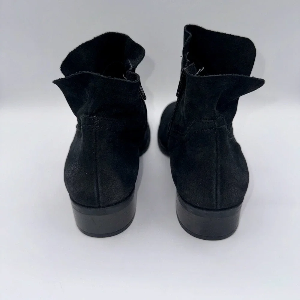 Paul Green Boston Boots‎ Womens Size 7.5 UK 5 Black Leather